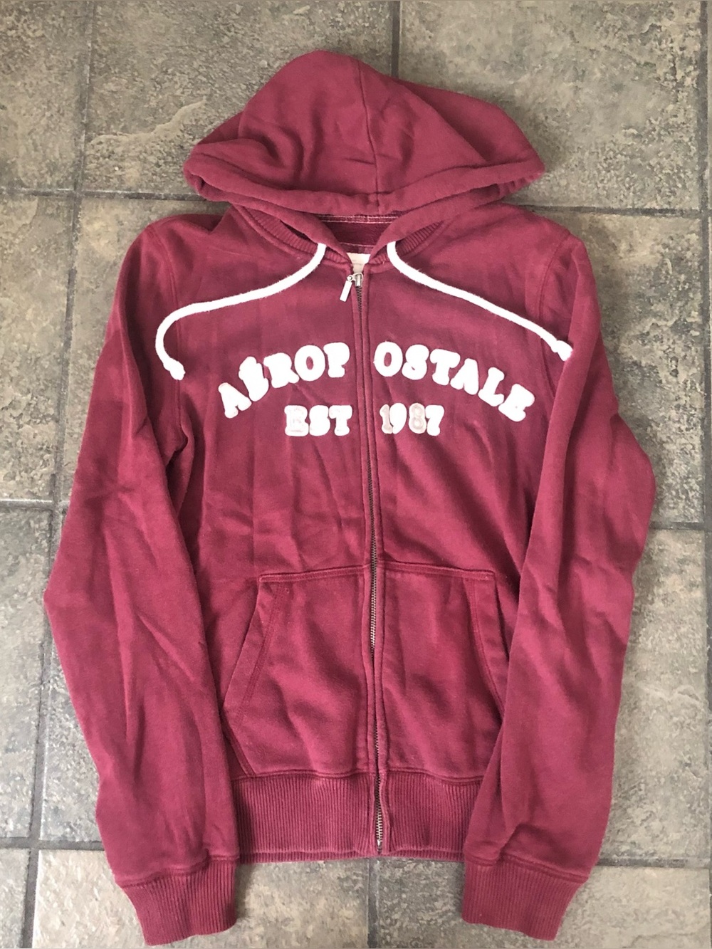 Vintage Y2K Aeropostale Women’s Zip Up Hoodie Size Large